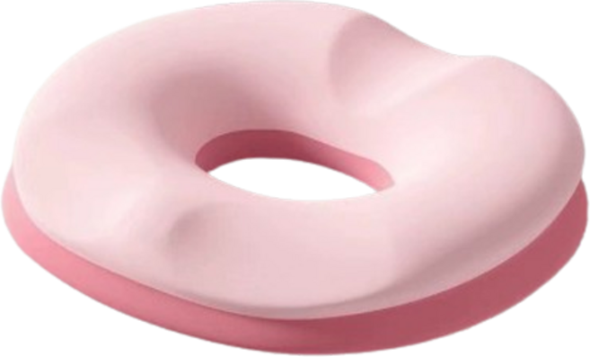 리브에어 메모리폼 치질 도넛방석 꼬리뼈 원형, 핑크, 1개