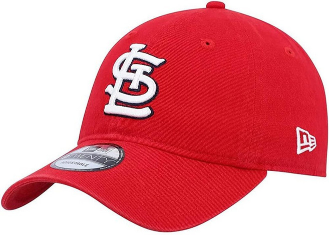 New Era MLB 카키 코어 클래식 9TWENTY 조절 가능한 모자 캡 프리 사이즈 Houston Astros., 세인트 루이스 카디널스 레드