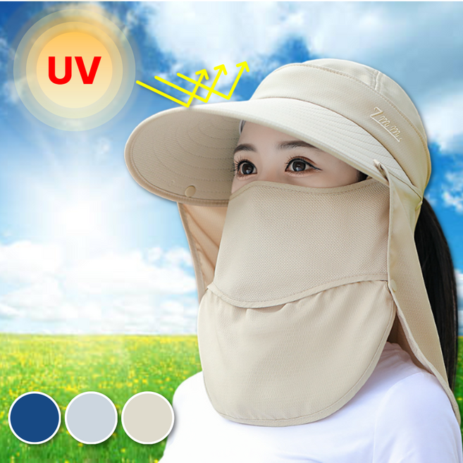 닥터쇼닝 농사모자 햇빛가리개 자외선보호 썬캡 아웃도어 여름 밭일 과수원 낚시