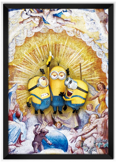 500피스 직소퍼즐 미니언즈의 창조 (액자옵션선택) AL5312, 1개, 퍼즐+슬림우드블랙 직소퍼즐액자포함, 500조각