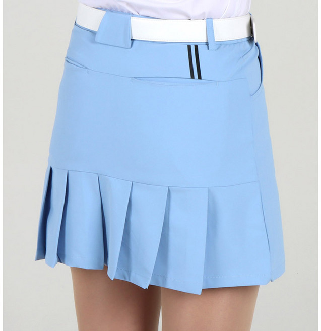 화이트베어 여성 베이직 밑 주름 큐롯 스커트 WB002