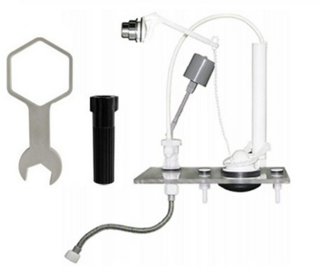 와토스 양변기 측면 부속 WTG255 + 조립 공구 세트, 혼합색상 4개