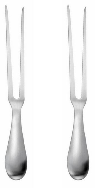 리브문 304 스테인리스 U형 바베큐 포크, 2개
