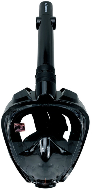 나이스프로 풀페이스 프로페셔널 스노쿨링마스크, 블랙