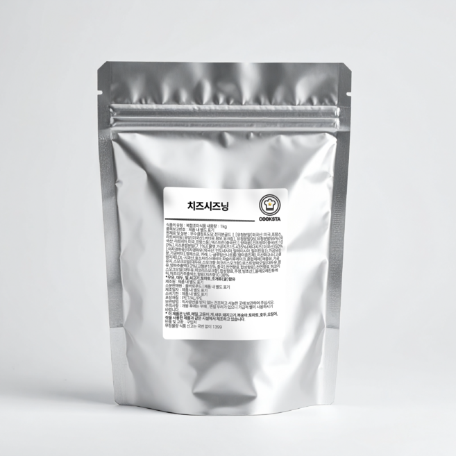 [쿡스타] 치즈시즈닝 - 치킨 감자튀김에 딱! 뿌링, 1kg, 1개