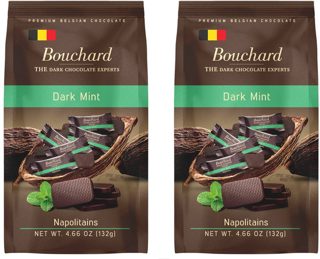 부샤드 나폴리탄 다크 민트 초콜릿, 2개, 132g
