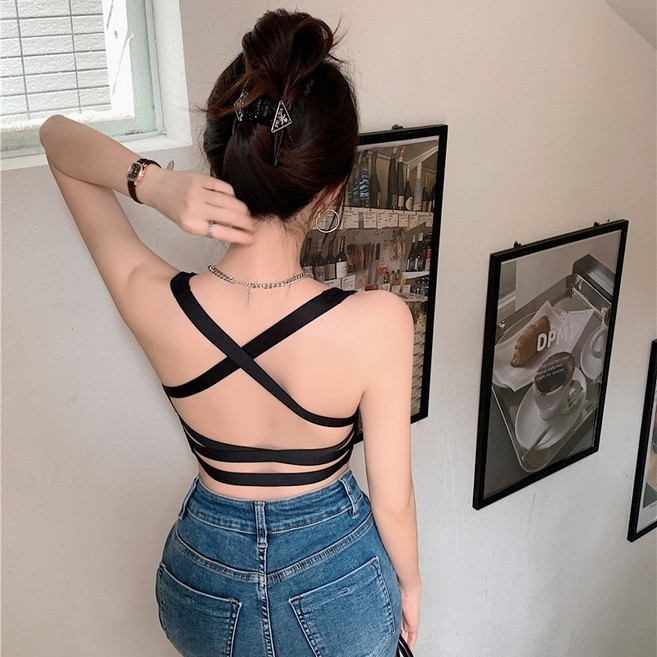 ARUM 백 스트링 크롭탑 5color