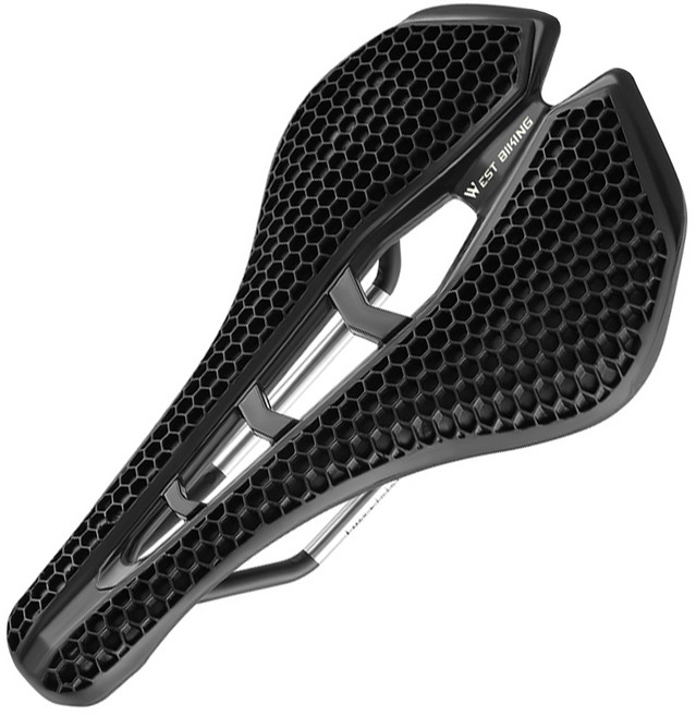 시그니처베이지 로드 MTB 자전거 안장 YPZ258, 1개, 블랙