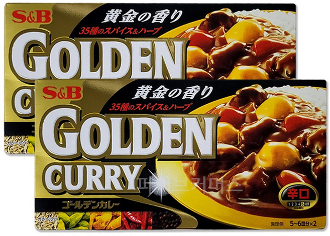 에스앤비 골든카레 매운맛, 198g, 2개