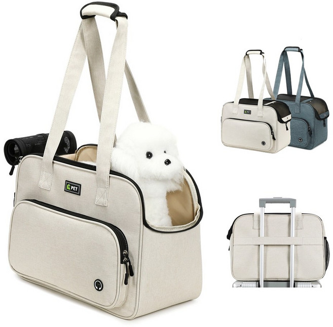 NUTRIVIO 강아지이동가방 반려동물 다용도 고양이이동장 강아지가방 슬링백, 1개, 네이비