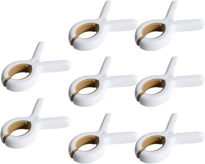 클린앤픽 대형 빨래집게 이불집게 건조집게 침구집게, 8개, 브라운베이지