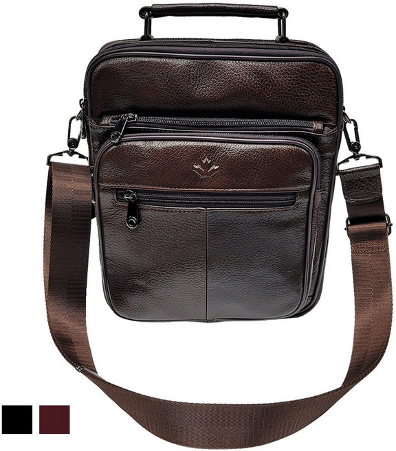 C-10 남자 천연소가죽 토드 크로스 데일리 메신저 가방 남성가방 서류가방 (덮개형)