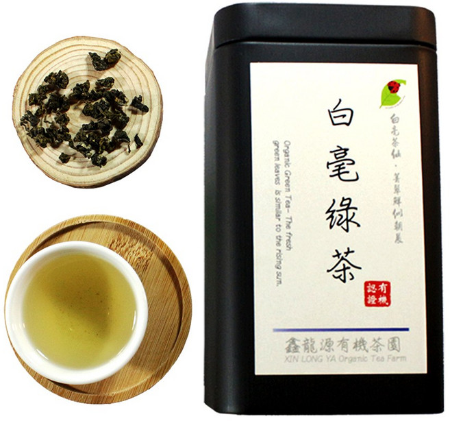 鑫龍源 有機白毫綠茶茶葉 杉林溪高山茶 SGS檢驗合格, 50g, 1個, 1個裝