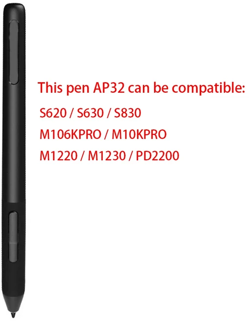 ArtPaint AP32 GAOMON 그래픽 태블릿 디스플레이 S620S630S830M106KPROM10KPROM12201230PD2200용 펜 AP50, 01 Pen AP32, 01 China Mainland