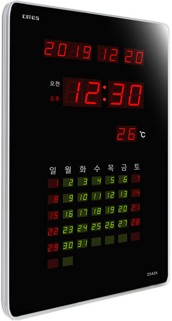 씨모스 디지털 벽시계 특대 기본형 FH65A6R, Z542A기본형