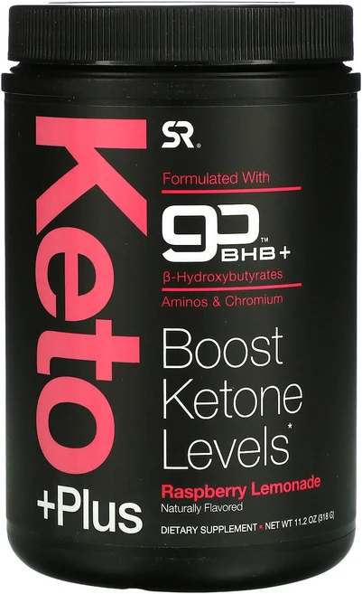 스포츠리서치 케토 플러스 GO BHB 플러스 라즈베리 레모네이드 11.2 oz 318 g, 1개 - 쿠팡