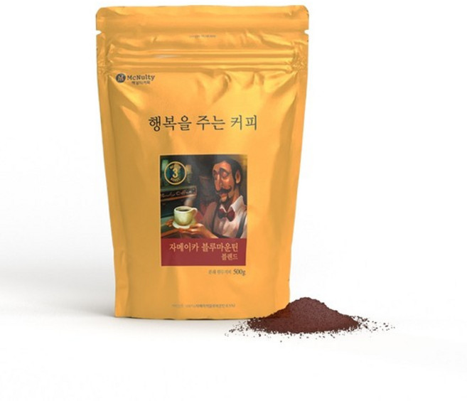 맥널티 블루마운틴 스타일 원두분쇄커피, 핸드드립, 500g, 1개