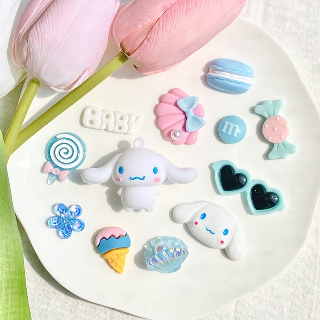 귀여운 시나롤 강아지 신발꾸미 파츠 12PCS 세트