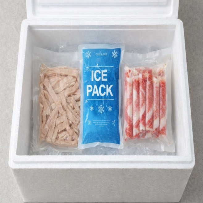 한우 오드레기+차돌박이 세트(냉장) 350g+350g, 700g, 1개