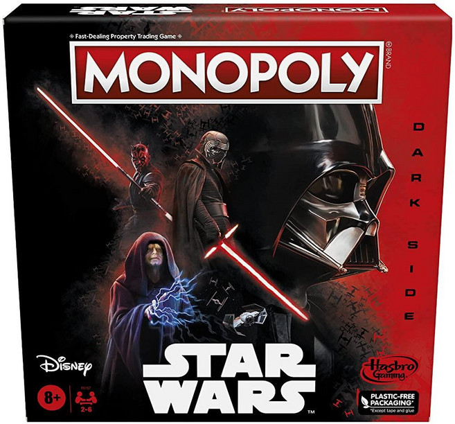 Hasbro Gaming Monopoly: 디즈니 스타워즈 다크 사이드 에디션 보드 게임 가족 및 만 8세 이상 선물 가족 게임의 밤, Hasbro Gaming Monopoly: 디즈니 스타