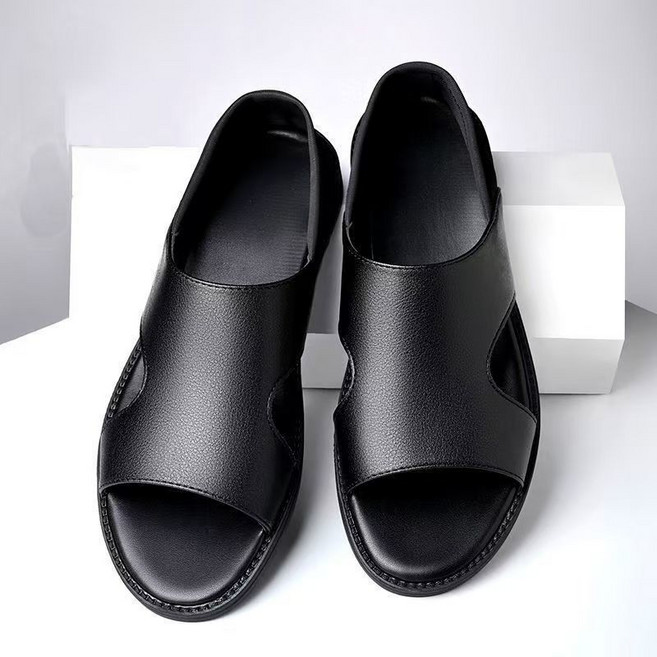 남성 샌들 운전 아빠 남성 샌들 여름 방수 미끄럼 방지 부드러운 표면 내구성 부드러운 바닥 통기성 해변 신발