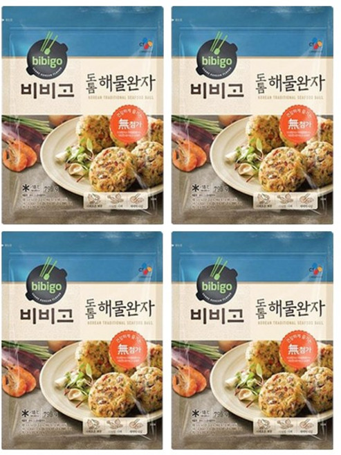 비비고 도톰 해물완자, 4개, 795g