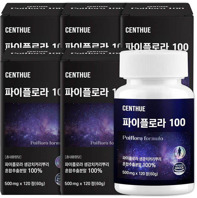 파이플로라 100, 6개, 120정