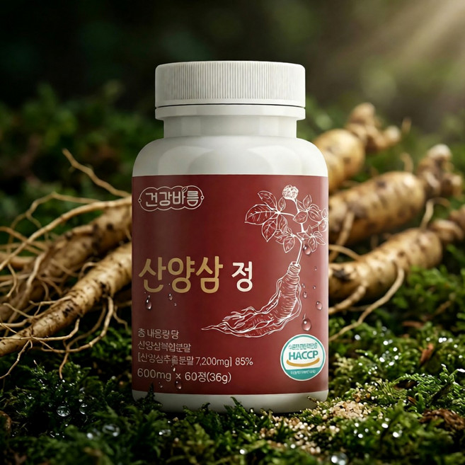 산양삼 정제 산양산삼 산양삼 삼백초 복합분말 정, 60정, 1통