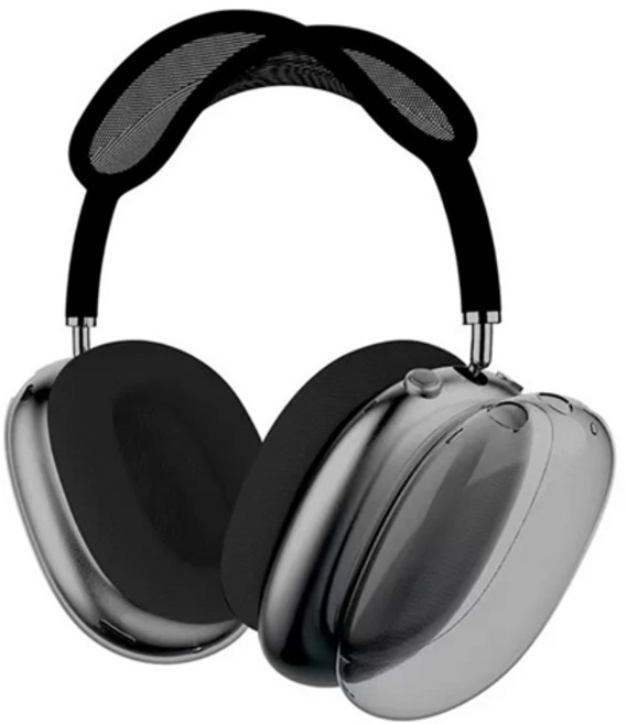 로랜텍 에어팟 맥스 케이스 실리콘 이어캡, 블랙, 1개