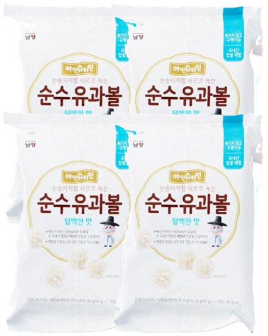 아인슈타인 순수유과볼 담백한맛 30g 4개 남양, 8세트