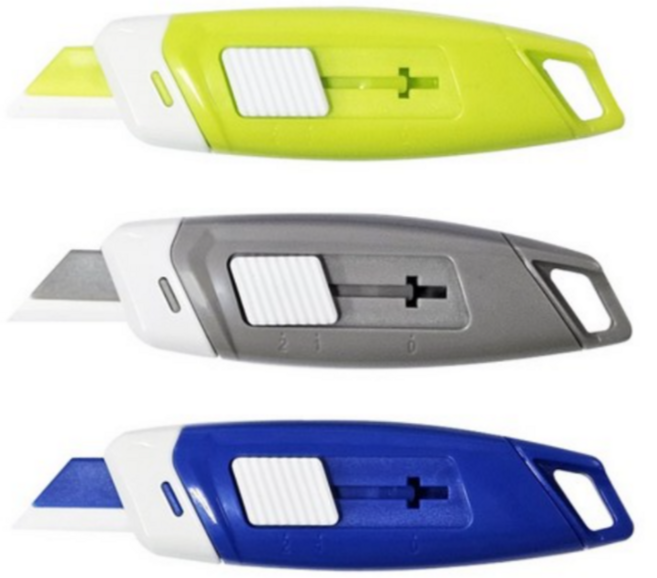 이슬똑똑 안전한 강력자석 세라믹 택배칼 1개, 그린