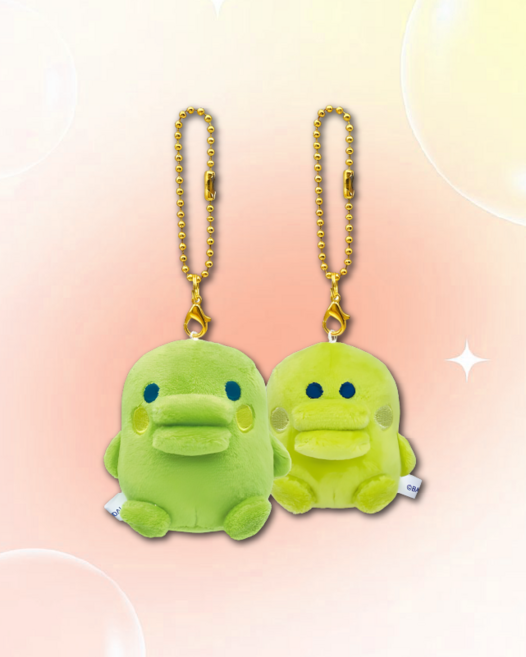 [2개가 한세트] 다마고치 쿠치파치 니코누이 키링, 다마고치 쿠치파치+아기 쿠치파치 키링