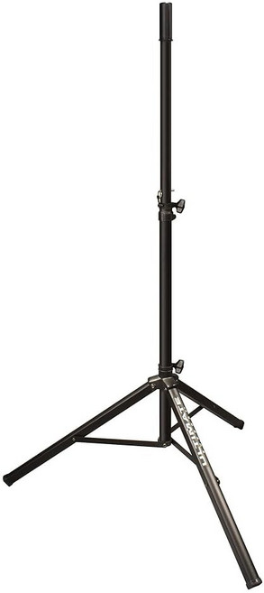 안전한 잠금 핀과 150파운드의 적재 용량을 갖춘 궁극적인 지원 TS 70B 알루미늄 삼각대 스피커 스탠드 블랙