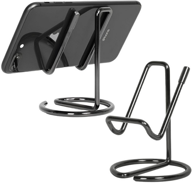 오제브 스텐 탁상용 스마트폰 태블릿 다용도 거치대, 1개, 블랙