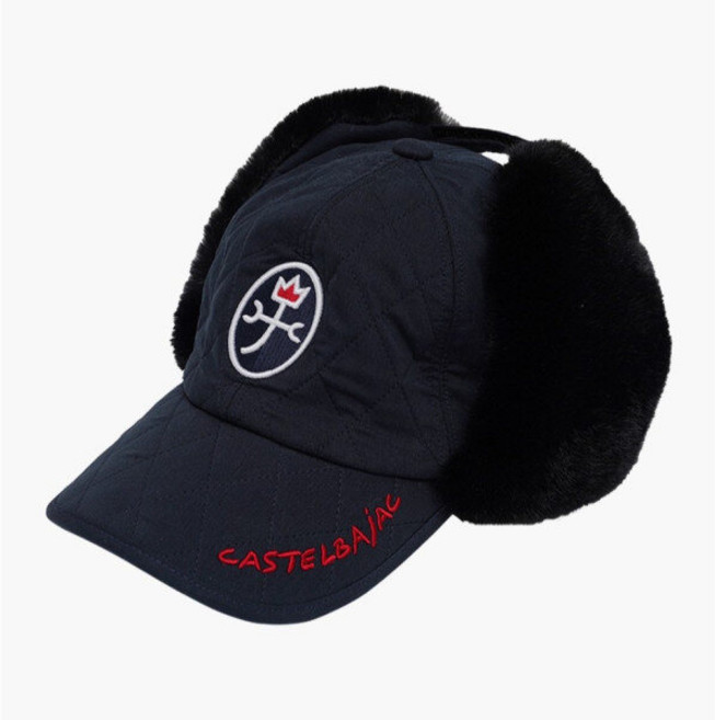 까스텔바작 남성 퀄팅 귀달이 퍼 볼캡_BGCWGC205NY, 네이비, 1개