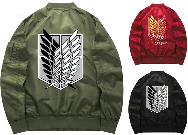 씨플 진격의 거인 조사병단 누빔 항공점퍼 야상 재킷