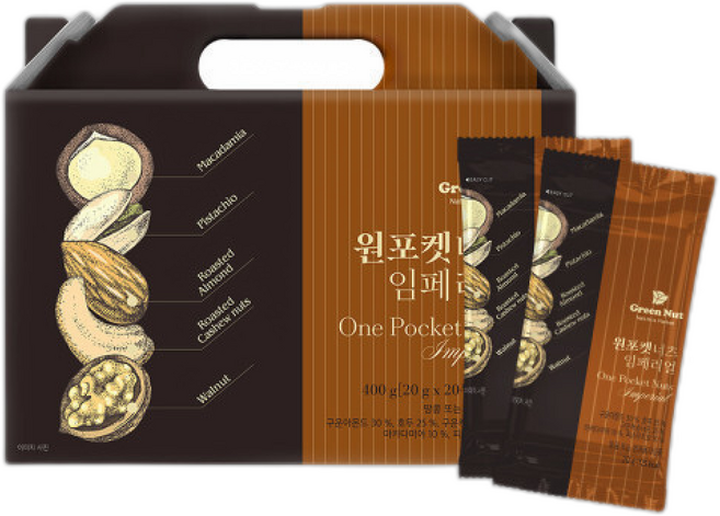 원포켓너츠 임페리얼 설날 추석 한가위 부모님 명절 견과류 선물세트, 1개