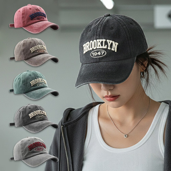 미다미 1947브루클린 빈티지스타일 남녀공용 볼캡