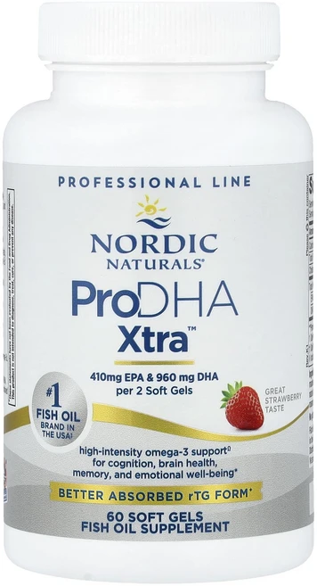 정말좋네요 Nordic Naturals ProDHA Xtra™ 딸기 맛 소프트젤 60정 최고로좋은제품, NordicNaturalsProDHAXtra딸기맛소프트, 1개 - 쿠팡