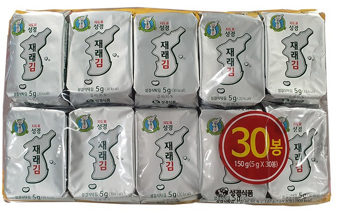 지도표 성경 재래식탁김 5g X 30봉, 1개