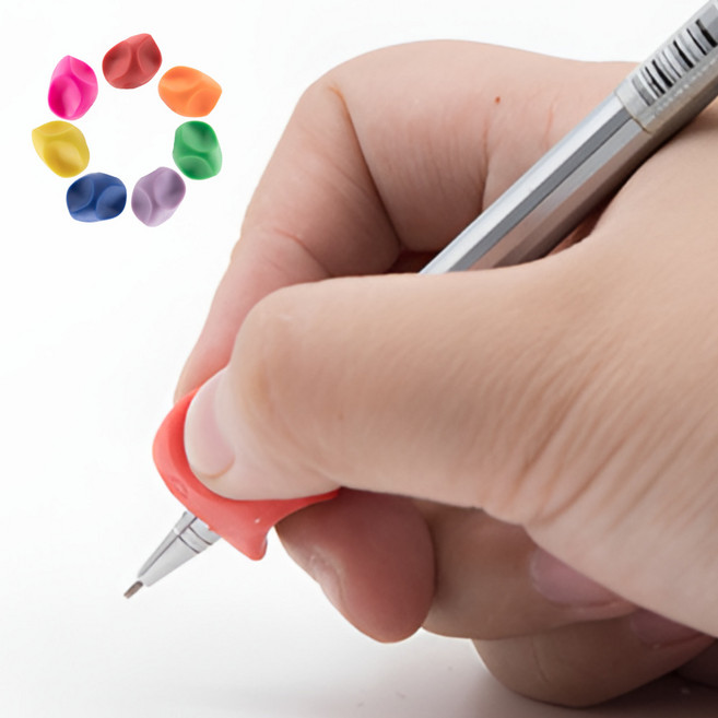 휴보그 펜슬 커버 그립, 에어핏그립 7종, 1세트