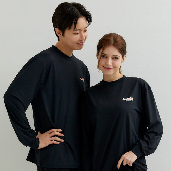 슈가비치 남여 공용 긴팔 래쉬가드 상의 BH24-01F 수영복