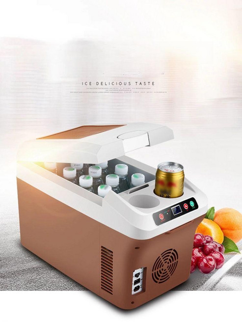 차량용 캠핑 냉장고 아이스 박스 화물차 쿨러 장거리 20L 브라운 디지털 12V 24V 220V, 8L 블랙 디지털 12V 220V, 1ml