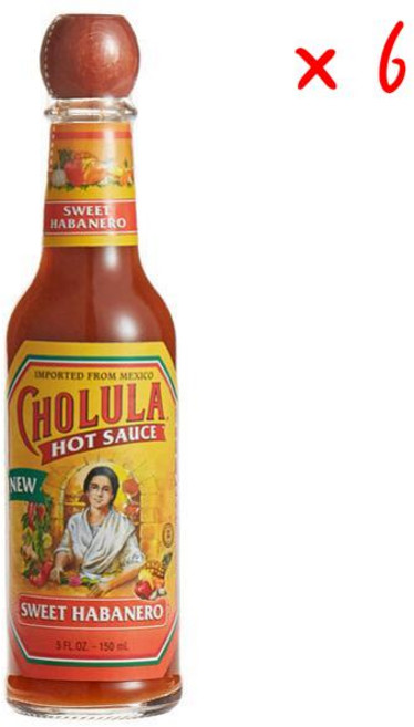 촐룰라 스윗 하바네로 핫 소스, 6개, 148ml
