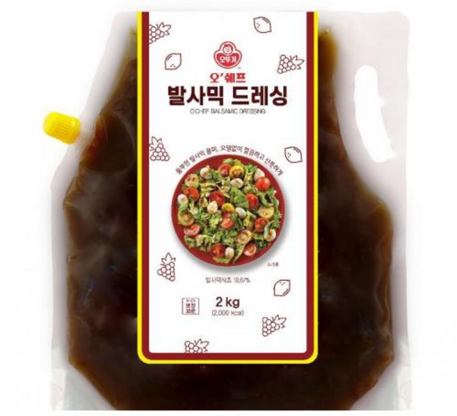 오쉐프발사믹드레싱 오뚜기, 1개, 2kg