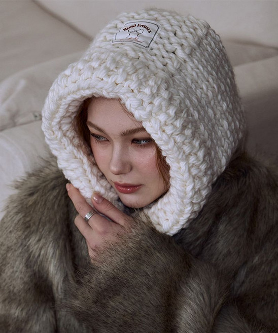 매장정품 로제프란츠 ROSEFRANTZ Handmade Wool Balaclava [Ivory] 5009707136 141352