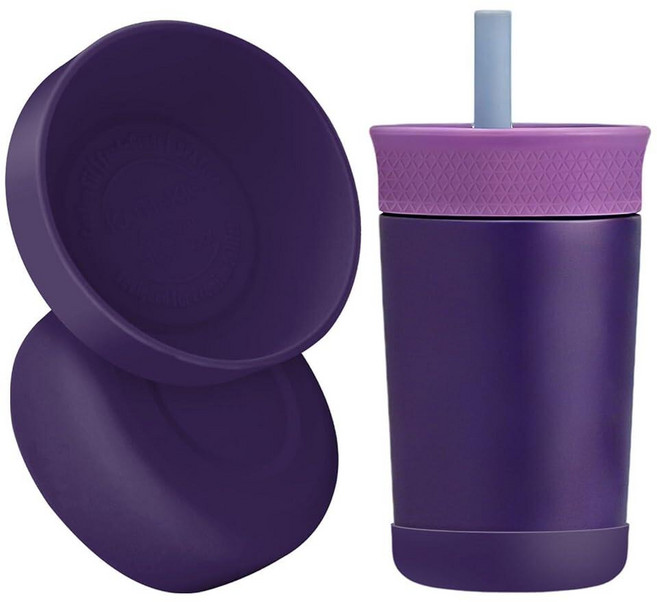 Kaitiaki 2Pcs Silicone Bottle Boot for Owala Kids Water Bottles Compatible with FreeSip 16oz 12oz, Peacock Palace