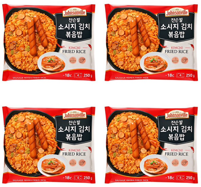 쟌슨빌 소시지 김치 볶음밥, 250g, 10개