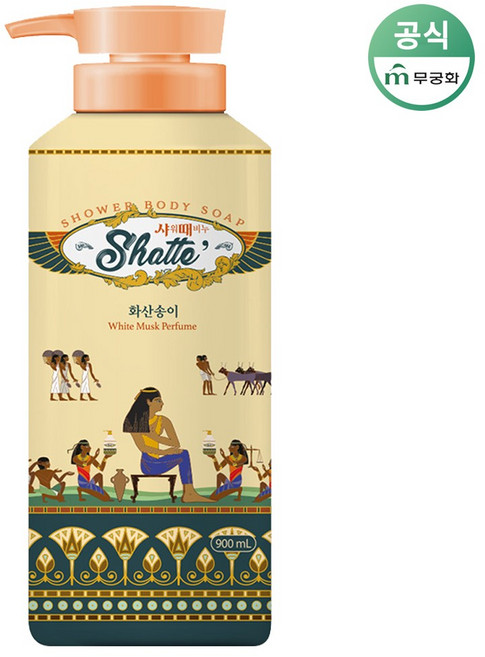 샤워때비누 화산송이 바디워시, 900ml, 1개