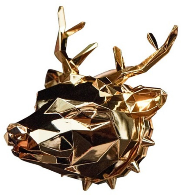 쓰리나인 꽃사슴 자동차 차량용 방향제 디퓨저, 크롬블랙, 우디, 우디, 1개